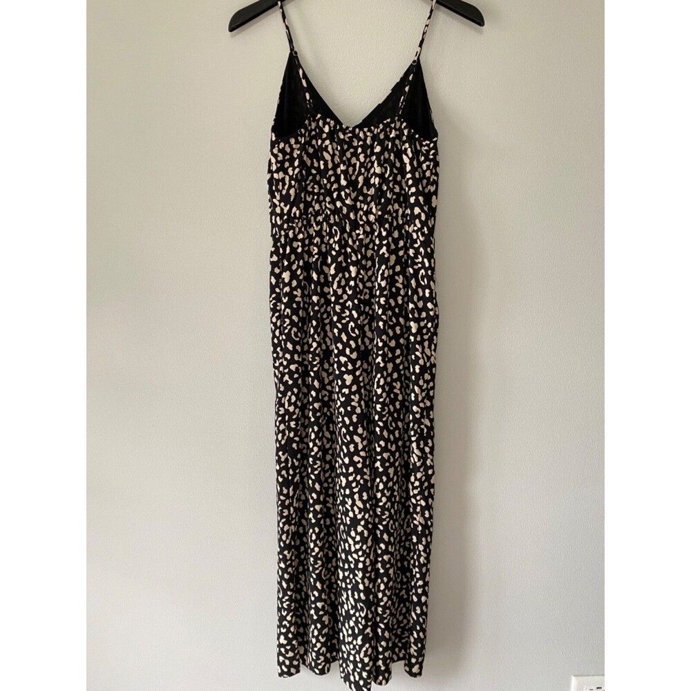KLD Women's Sleeveless Black Animal Print Jumpsuit Size M - Picture 8 of 9